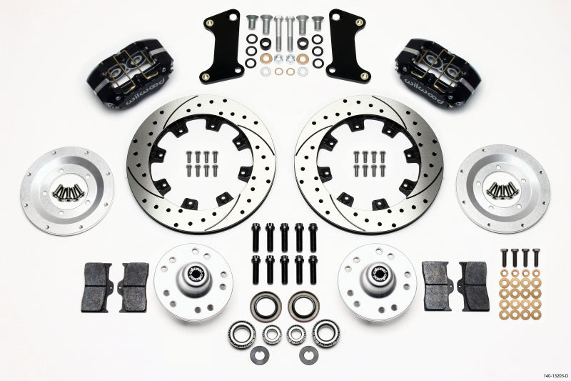 Wilwood Dynapro Dust-Boot Front Kit 12.19in Drilled 67-69 Camaro 64-72 Nova Chevelle Wilwood
