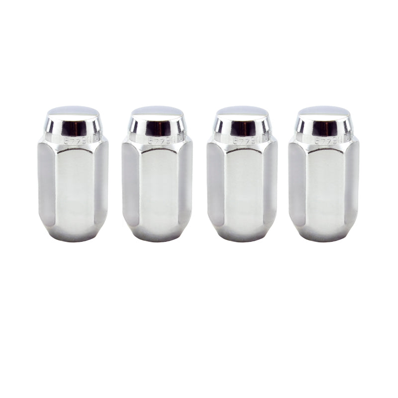 McGard Hex Lug Nut (Cone Seat) M14X1.5 / 22mm Hex / 1.635in. Length (4-Pack) - Chrome - eliteracefab.com