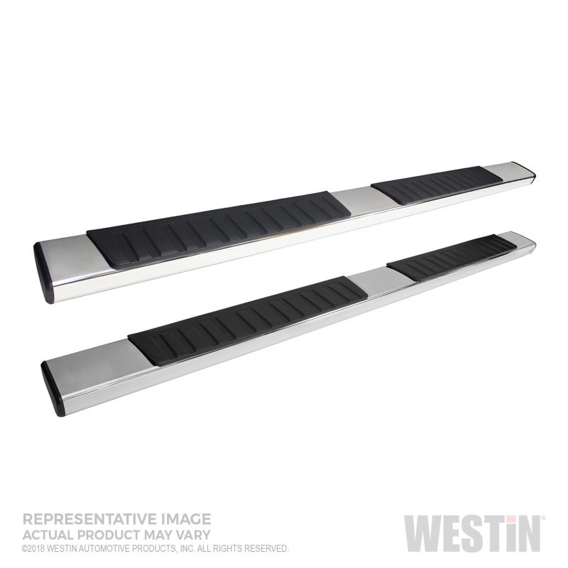 Westin 2019 Chevrolet Silverado/Sierra 1500 Crew Cab R7 Nerf Step Bars - SS - eliteracefab.com