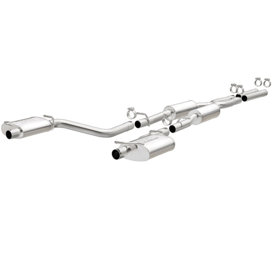 MagnaFlow Cat-Back SS 2.5in Dual Split Rear Exit (OEM Tips) 15-16 Dodge/Chrysler Charger/300 5.7L V8 Magnaflow