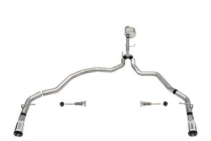 Corsa 2021-2022 Ford F-150 Regular Cab/6.5in Bed 5.0L V8 Xtreme Cat-Back Dual Rear Exit-Polished CORSA Performance
