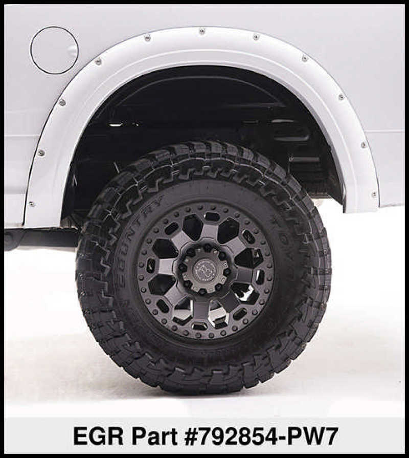 EGR 10+ Dodge Ram HD Bolt-On Look Color Match Fender Flares - Set - Bright White - eliteracefab.com