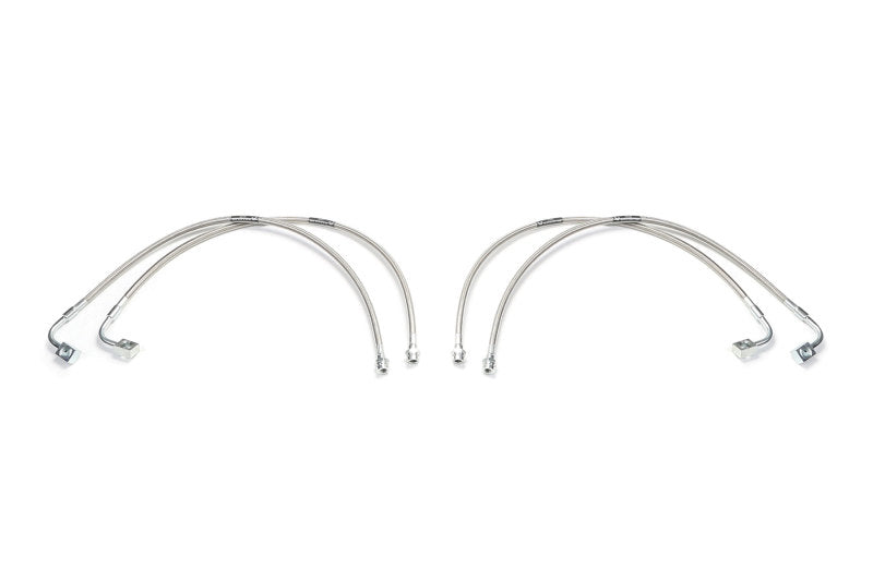 Fabtech 07-18 Jeep JK 4WD Front & Rear Extended Brake Line Kit Fabtech