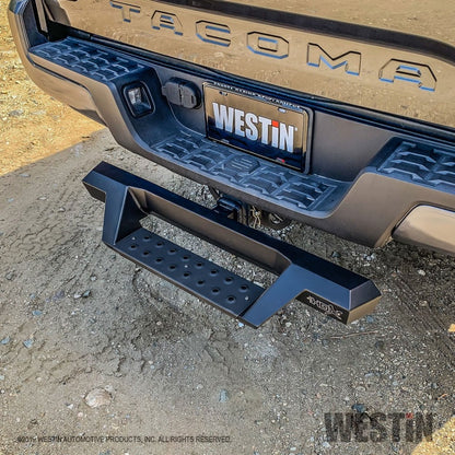 Westin HDX Drop Hitch Step 34in Step 2in Receiver - Textured Black - eliteracefab.com