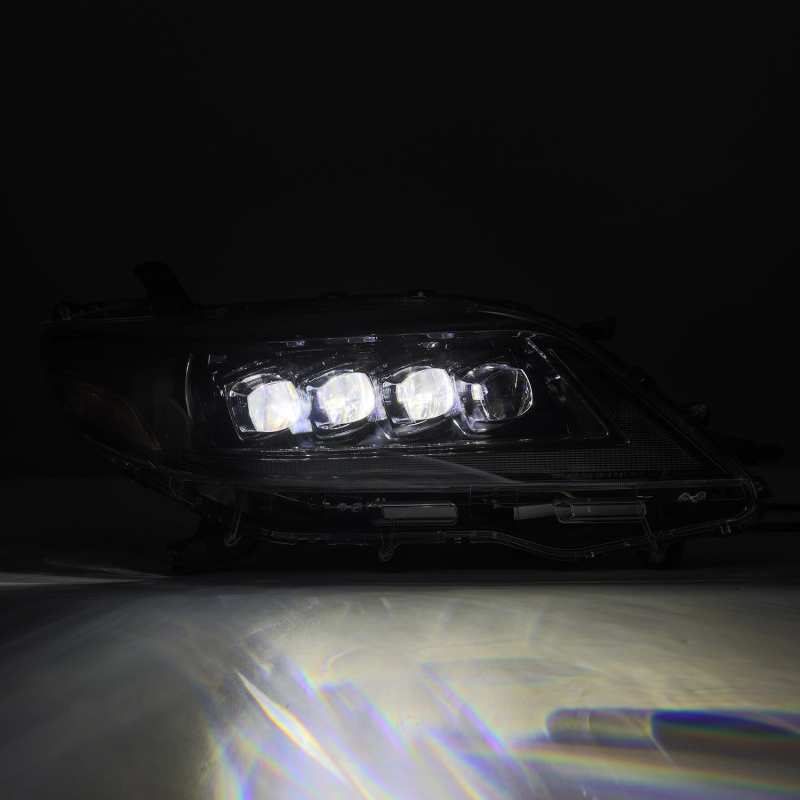 AlphaRex 880767 11-21 Toyota Sienna LUXX LED Proj Headlights Plank Style Alpha Black w/Seq Signal/DRL