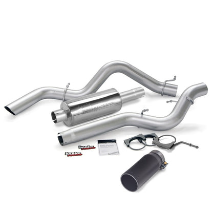 Banks Power 06-07 Chevy 6.6L CCLB Monster Exhaust System - SS Single Exhaust w/ Black Tip Banks Power