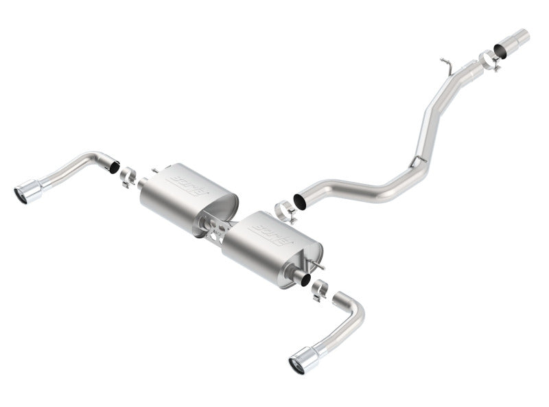 Borla 14-16 Audi A3 Quattro 2.0L Turbo AT/MT RWD 4DR S-Type Cat-Back Exhaust Single Split Rear Exit - eliteracefab.com