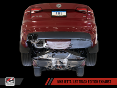 AWE Tuning Mk6 GLI 2.0T - Mk6 Jetta 1.8T Track Edition Exhaust - Polished Silver Tips - eliteracefab.com