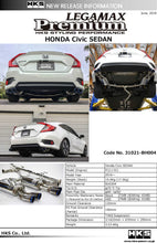 Load image into Gallery viewer, HKS Legamax Premium Honda Civic Sedan FC 16-20 - eliteracefab.com