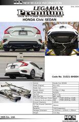 HKS Legamax Premium Honda Civic Sedan FC 16-20 - eliteracefab.com