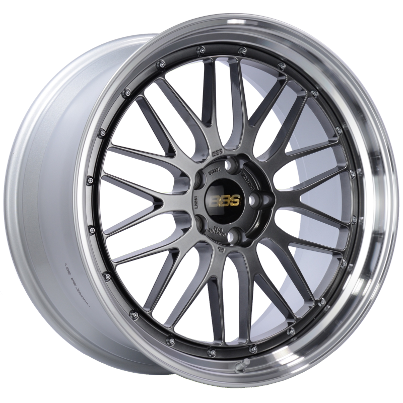 BBS LM 21x10 5x120 ET38 Diamond Black Center Diamond Cut Lip Wheel -82mm PFS/Clip Required BBS
