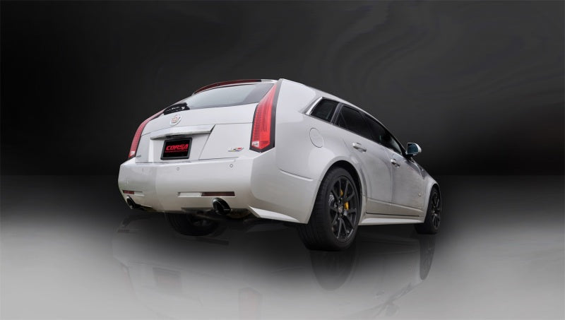 Corsa 11-13 Cadillac CTS Wagon V 6.2L V8 Black Sport Axle-Back Exhaust CORSA Performance