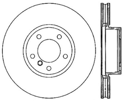 StopTech Slotted & Drilled Sport Brake Rotor Stoptech