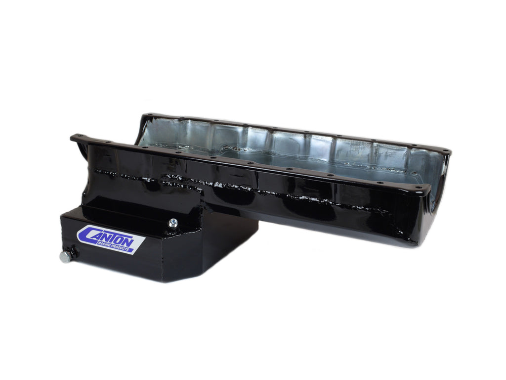 Canton 15-320TBLK Oil Pan Big Block Chevy Mark 5 and Mark 6 Street Pan T Sump - eliteracefab.com