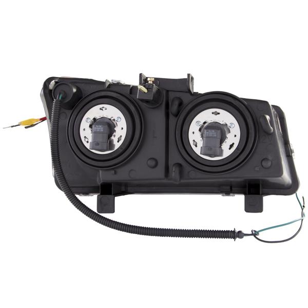 ANZO 2014-2017 Toyota Tundra LED Crystal Headlights w/ Switchback Black Housing w/ DRL - eliteracefab.com