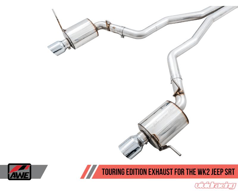 AWE Tuning 2020 Jeep Grand Cherokee SRT Track Edition Exhaust - Diamond Black Tips - eliteracefab.com