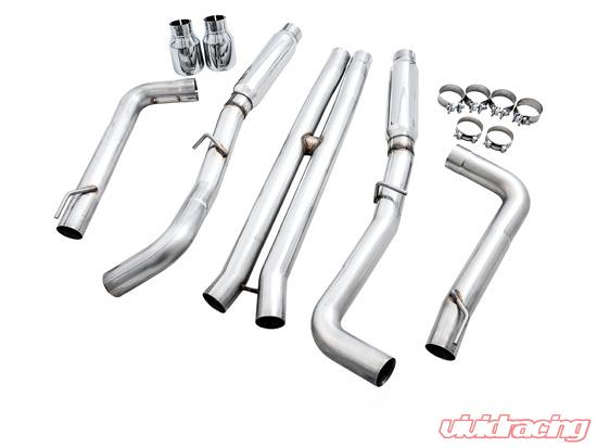 AWE Tuning 2015+ Dodge Charger 6.4L/6.2L Supercharged Track Edition Exhaust - Chrome Silver Tips - eliteracefab.com