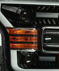 AlphaRex 15-17 Ford F-150 PRO-Series Proj Headlights Plank Style Gloss Blk w/Activ Light/Seq Signal - eliteracefab.com