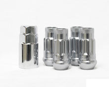 Load image into Gallery viewer, WHEEL MATE MUTEKI SR48 OPEN END LOCKING LUG NUT SET OF 4 – SILVER 12×1.50 48MM