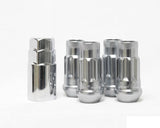 WHEEL MATE MUTEKI SR48 OPEN END LOCKING LUG NUT SET OF 4 – SILVER 12×1.50 48MM