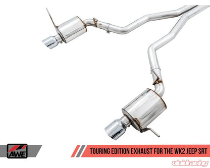 AWE Tuning 2020 Jeep Grand Cherokee SRT Touring Edition Exhaust - Diamond Black Tips - eliteracefab.com