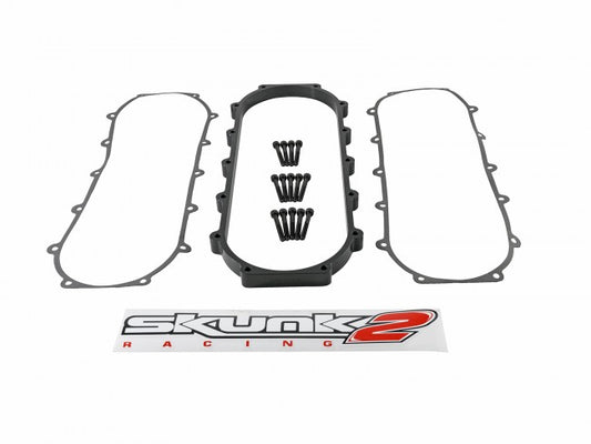 Skunk2 Ultra Series Honda/Acura Black RACE Intake Manifold 1 Liter Spacer (Inc Gasket & Hardware) - eliteracefab.com