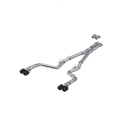 MBRP 15-21 Dodge Challenger 5.7L/6.2L/6.4L 3in Race Series Cat-Back w/ Quad Tips T304 Exhaust System - eliteracefab.com