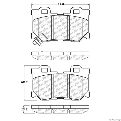 C-TEK 08-13 INFINITY G37 SEMI METALLIC REAR DISC BRAKE PADS, 102.13470 - eliteracefab.com