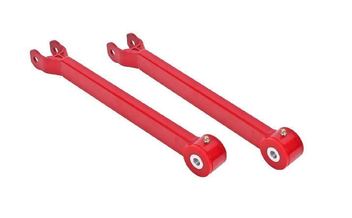 BMR LOWER TRAILING ARMS NON-ADJ POLY BUSH RED (2008+ CHALLENGER) - eliteracefab.com