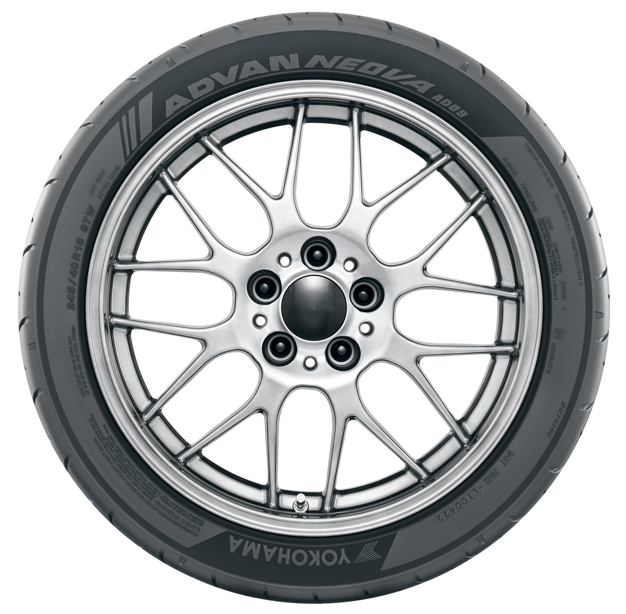 Yokohama Advan Neova AD09 Tire - 245/40R17 91W