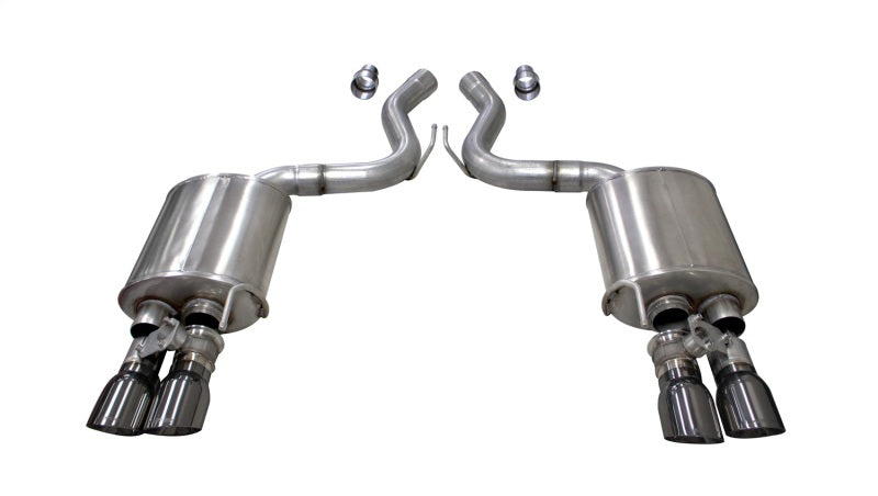 Corsa 2018+ Ford Mustang GT Fastback 5.0L 3in Sport Axle-Back Exhaust w/ 4in Gunmetal Tips - eliteracefab.com