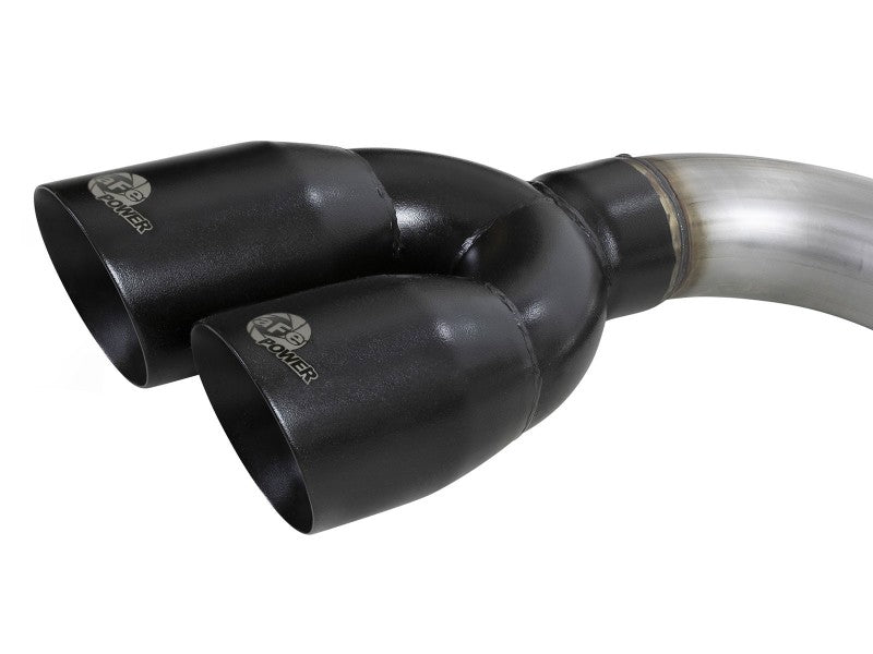 aFe Rebel XD Series 3in 304SS DPF-Back 20-21 GM Trucks L6-3.0L (td) LM2 - Dual Black Tip aFe