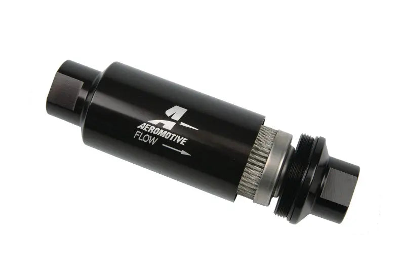 Aeromotive Fuel Filter 100 Micron ORB-10 Black - eliteracefab.com