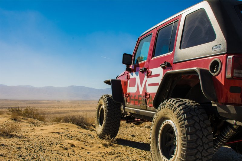 DV8 Offroad 07-18 Jeep Wrangler JK Front & Rear Flat Tube Fenders - eliteracefab.com