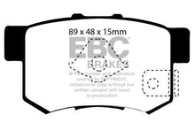 Load image into Gallery viewer, EBC 10-12 Acura RDX 2.3 Turbo Greenstuff Rear Brake Pads - eliteracefab.com