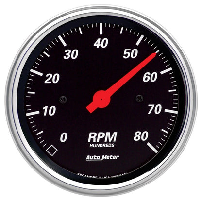 Autometer Designer Black 70-76 Duster/Demon/Dart Dash Kit 6pc Tach / MPH / Fuel / Oil / WTMP / Volt 7031-DB