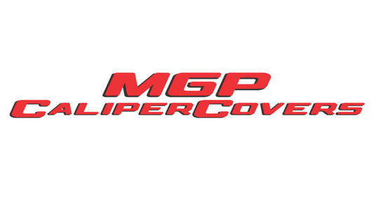 MGP 4 Caliper Covers Engraved Front & Rear 22-23 Jeep Wagoneer MOPAR Red Finish Silver Ch (19in+ Wh) MGP