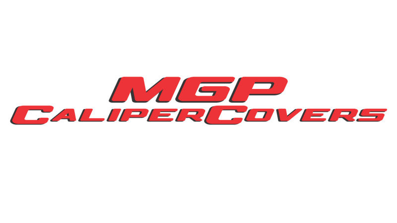 MGP 4 Caliper Covers Engraved Front & Rear 22-23 Jeep Wagoneer MOPAR Red Finish Silver Ch (19in+ Wh)