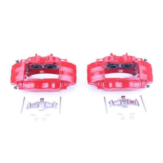 Power Stop 04-14 Subaru Impreza Front Red Calipers w/o Brackets - Pair - eliteracefab.com