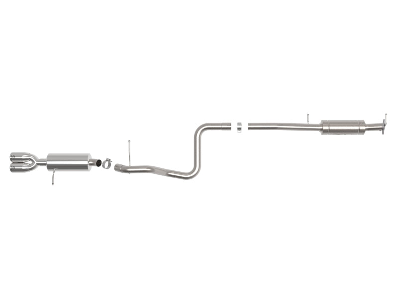 aFe Takeda Series 2 1/2in 304 SS Cat-Back 14-19 Ford Fiesta L4-1.6L (t) w/Polished Tip aFe