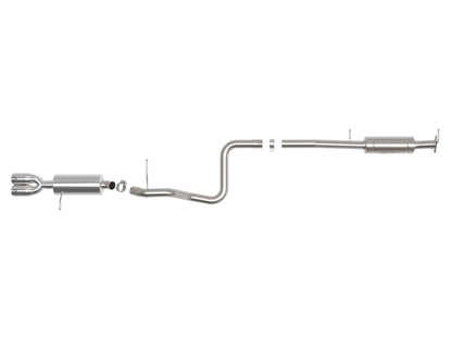 aFe Takeda Series 2 1/2in 304 SS Cat-Back 14-19 Ford Fiesta L4-1.6L (t) w/Polished Tip aFe