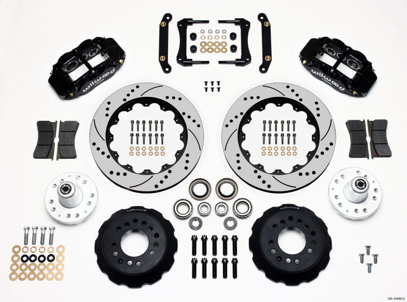 Wilwood Narrow Superlite 6R Front Hub Kit 14.00in Drilled 70-78 Camaro Wilwood
