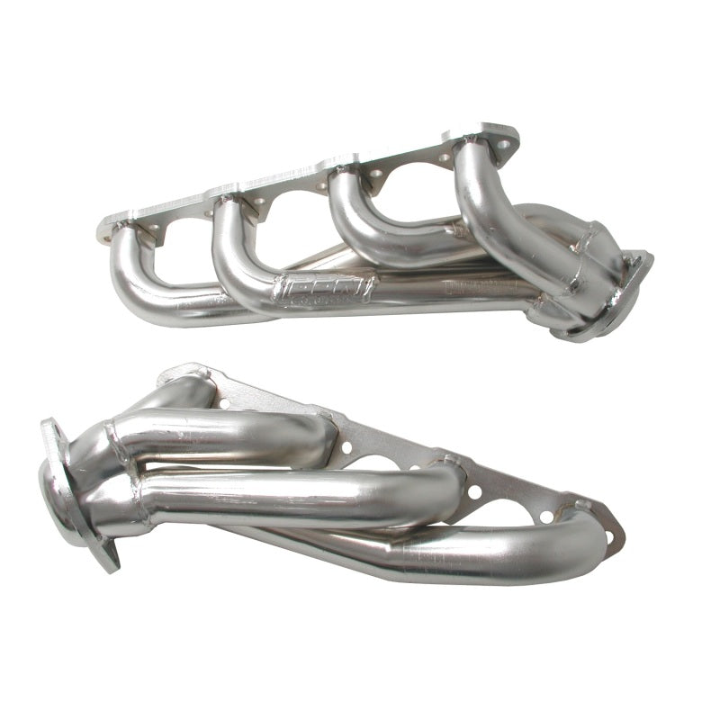 BBK 87-95 Ford F150 Truck 5.8 351 Shorty Unequal Length Exhaust Headers - 1-5/8 Silver Ceramic BBK