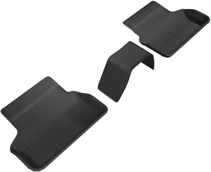 3D MAXpider L1BM08421509 2017-2020 BMW 5 Series G30/G31 Kagu 2nd Row Floormats - Black