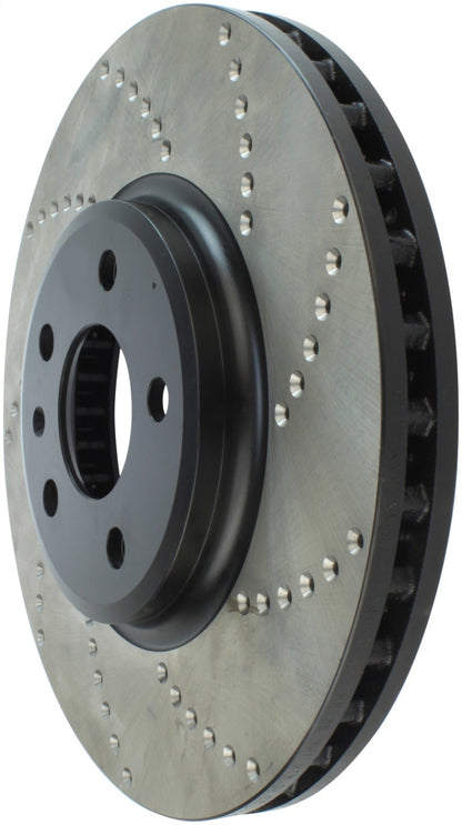 StopTech Power Slot 09-10 Audi A4/A4 Quattro / 08-10 A5 / 10 S4 Front Left Drilled Rotor Stoptech