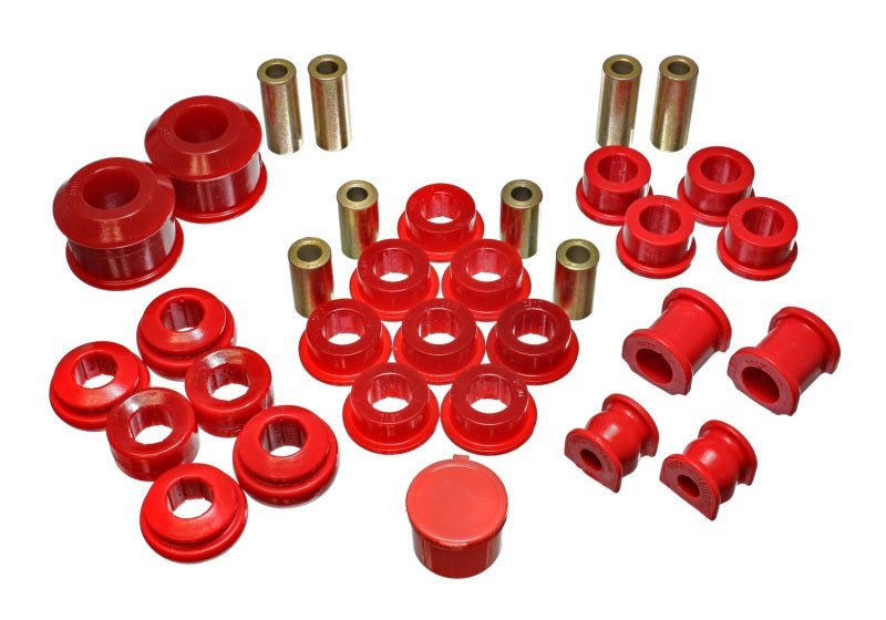 Energy Suspension 02-05 Honda Civic Si Red Hyper-Flex Master Bushing Set - eliteracefab.com