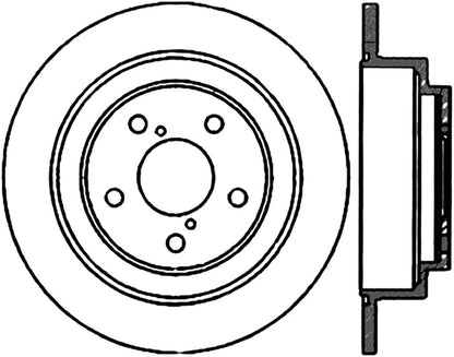 StopTech 90-08 Subaru Legacy/Forester/Impreza Rear Right Drilled Sportstop Cryo Rotor Stoptech