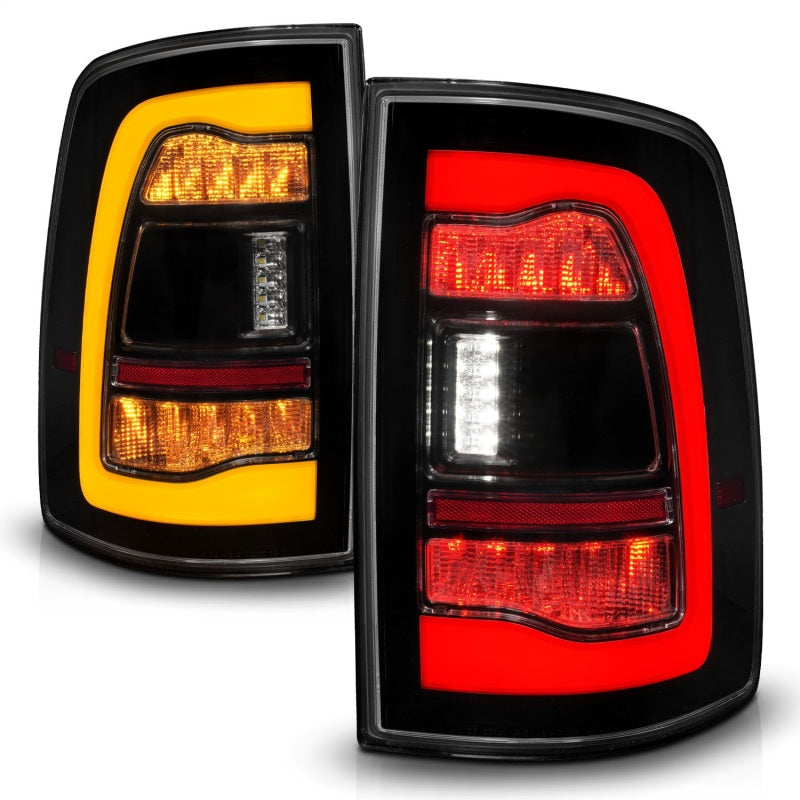 ANZO DODGE RAM 1500 09-18 / RAM 2500/3500 10-18 LED TAIL LIGHTS BLACK SMOKE LENS W/ AMBER SEQUENTIAL SIGNAL (FOR ALL MODELS) - 311472