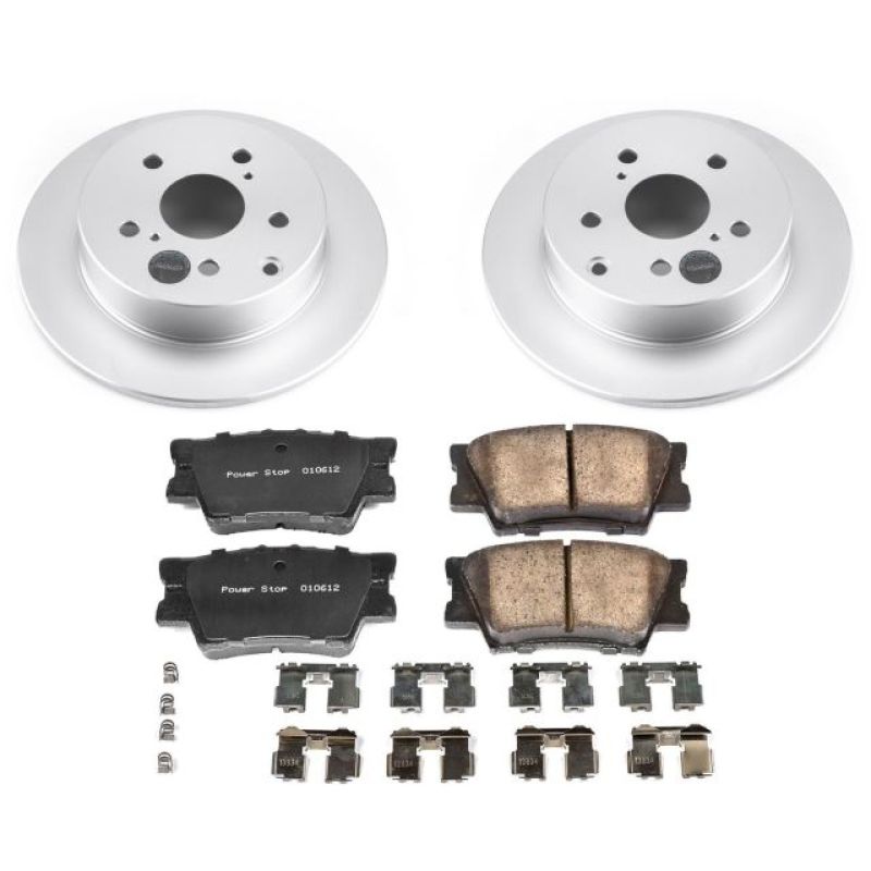 Power Stop 09-10 Pontiac Vibe Rear Z17 Evolution Geomet Coated Brake Kit - eliteracefab.com