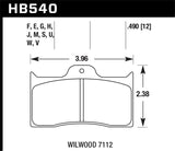 Hawk Performance HT-10 Brake Pads - HB540S.490